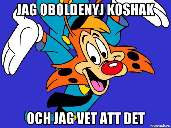 jag oboldenyj koshak och jag vet att det, Мем Чокнутый