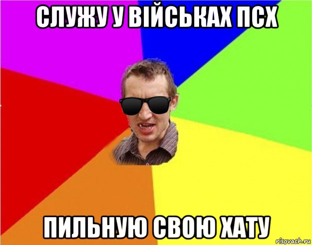 служу у військах псх пильную свою хату, Мем Чьоткий двiж