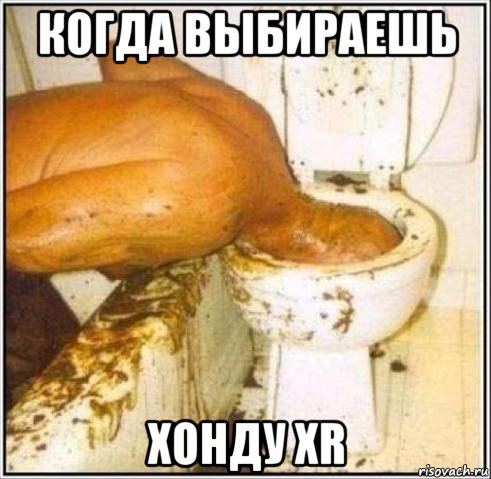 когда выбираешь хонду xr, Мем Дайвер