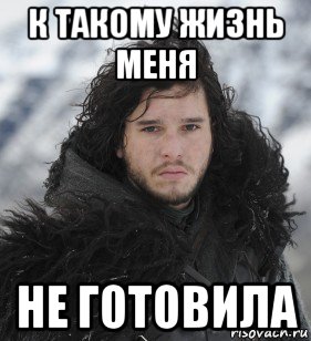 к такому жизнь меня не готовила, Мем Джон Сноу