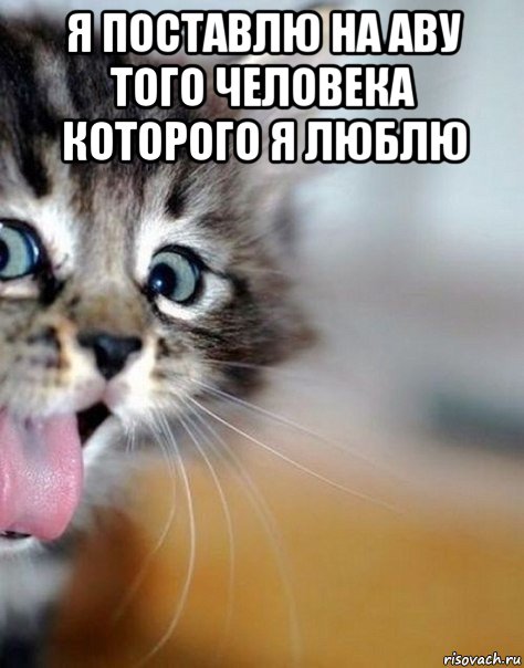 я поставлю на аву того человека которого я люблю 