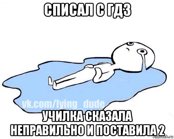 списал с гдз училка сказала неправильно и поставила 2, Мем Этот момент когда