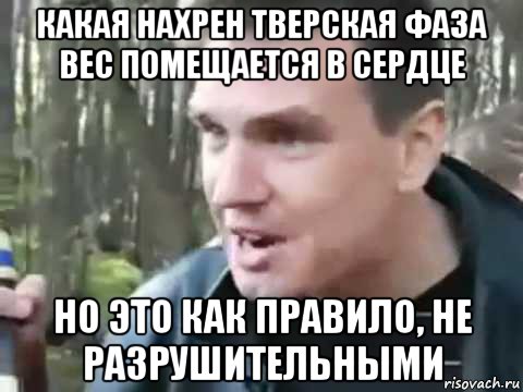 какая нахрен тверская фаза вес помещается в сердце но это как правило, не разрушительными, Мем Фаер Резист