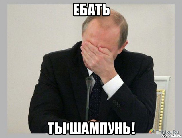 ебать ты шампунь!, Мем  Фейспалм Путин