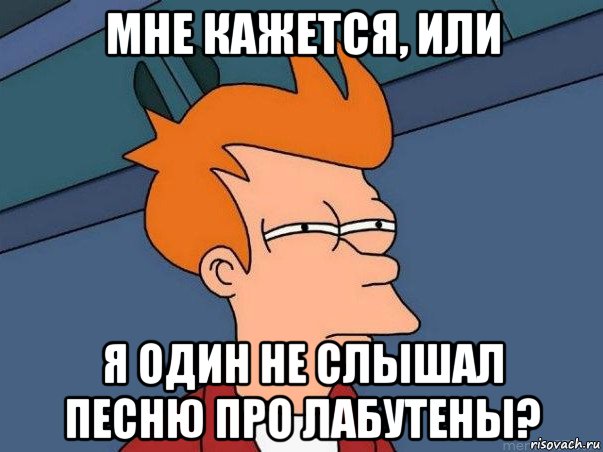 мне кажется, или я один не слышал песню про лабутены?, Мем  Фрай (мне кажется или)