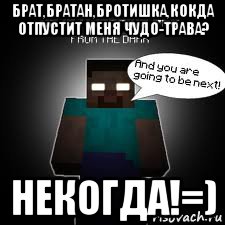 брат,братан,бротишка,кокда отпустит меня чудо-трава? некогда!=)
