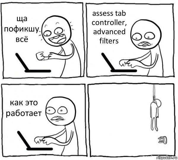 ща пофикшу всё assess tab controller, advanced filters как это работает , Комикс интернет убивает