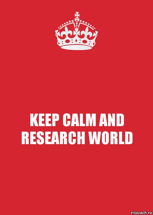 KEEP CALM AND RESEARCH WORLD, Комикс Keep Calm 3