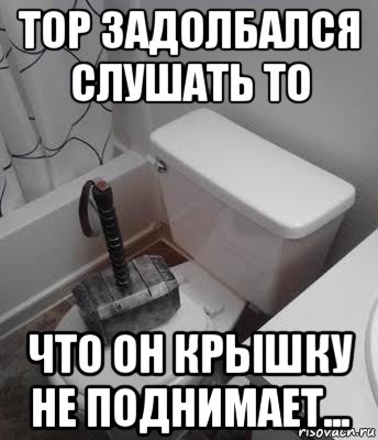 тор задолбался слушать то что он крышку не поднимает...