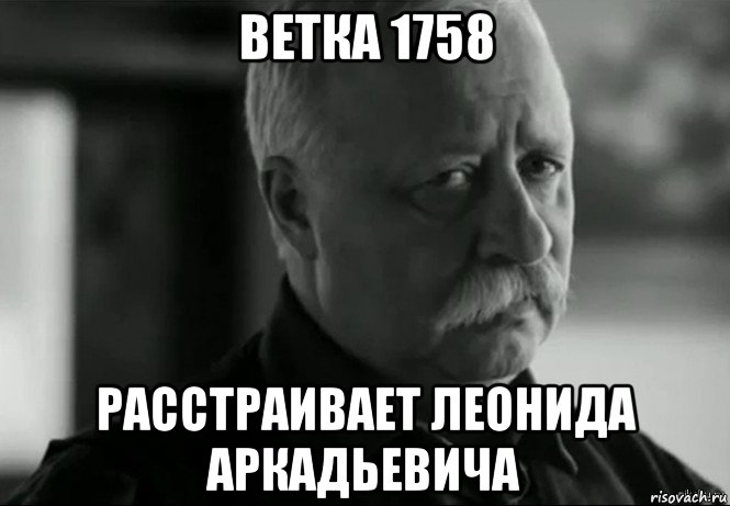 ветка 1758 расстраивает леонида аркадьевича, Мем Не расстраивай Леонида Аркадьевича