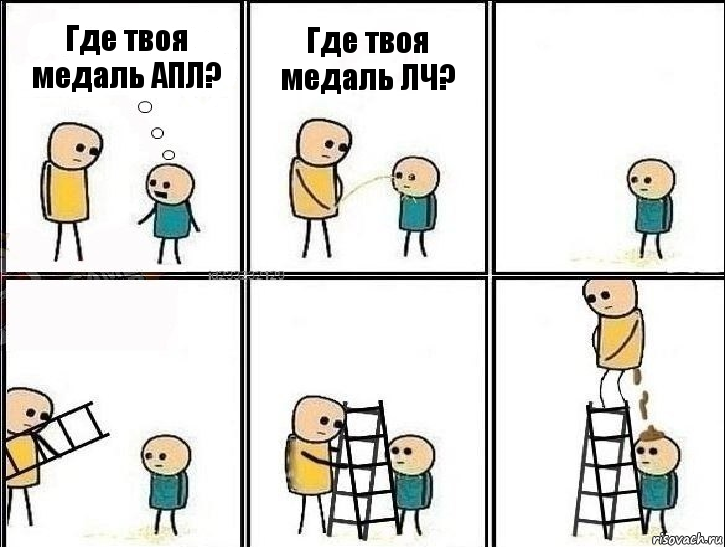 Где твоя медаль АПЛ? Где твоя медаль ЛЧ?