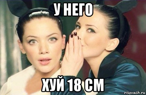 у него хуй 18 см, Мем  Он