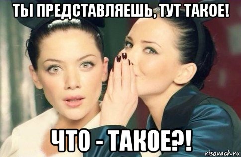 ты представляешь, тут такое! что - такое?!, Мем  Он