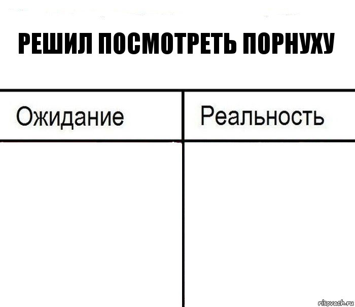 решил посмотреть порнуху  , Комикс  Ожидание - реальность