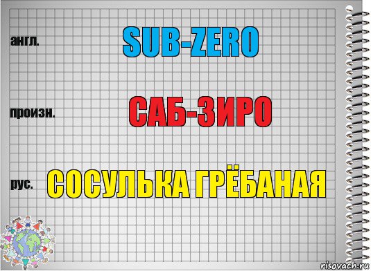 SUB-zero Саб-зиро Сосулька грёбаная, Комикс  Перевод с английского