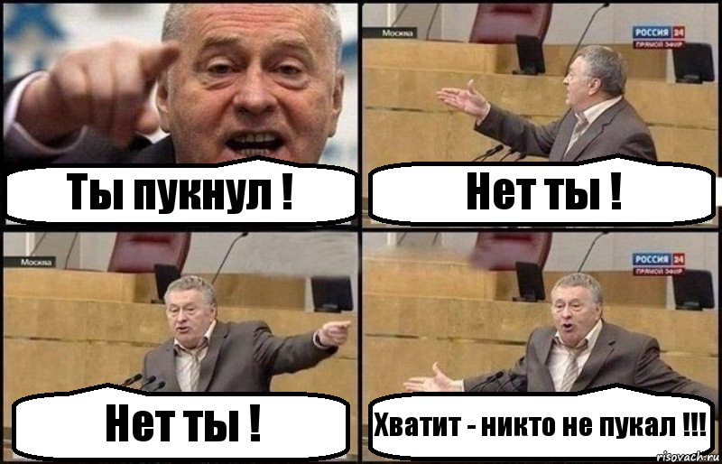 Ты пукнул ! Нет ты ! Нет ты ! Хватит - никто не пукал !!!, Комикс Жириновский