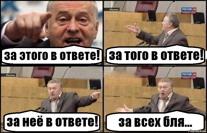 за этого в ответе! за того в ответе! за неё в ответе! за всех бля..., Комикс Жириновский