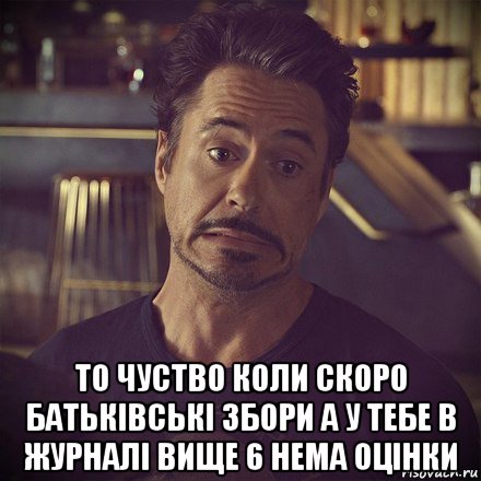  то чуство коли скоро батьківські збори а у тебе в журналі вище 6 нема оцінки, Мем   дауни фиг знает