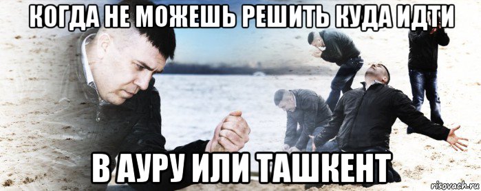 когда не можешь решить куда идти в ауру или ташкент