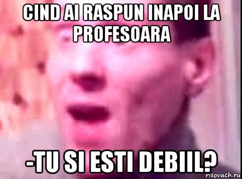 cind ai raspun inapoi la profesoara -tu si esti debiil?, Мем Дверь мне запили