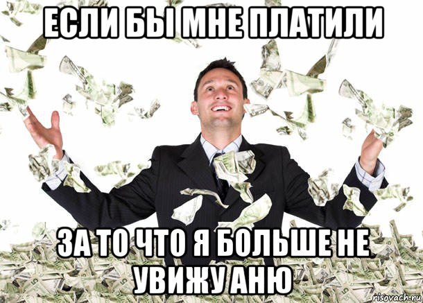 если бы мне платили за то что я больше не увижу аню