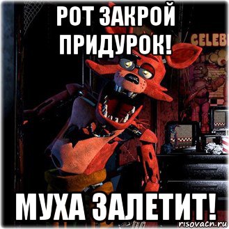 рот закрой придурок! муха залетит!