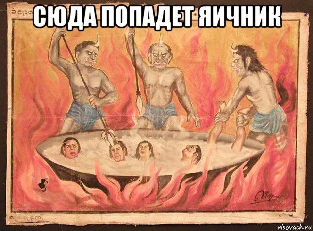 сюда попадет яичник 