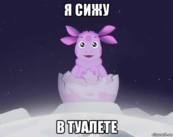 я сижу в туалете