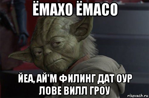 ёмахо ёмасо йеа, ай'м филинг дат оур лове вилл гроу