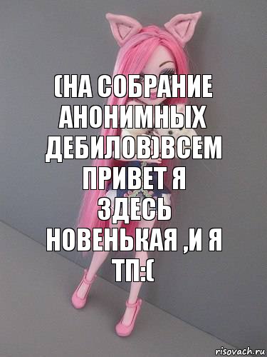 (на собрание анонимных дебилов)Всем привет я здесь новенькая ,и я ТП:(, Комикс монстер хай новая ученица