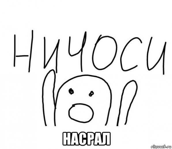  насрал, Мем  Ничоси