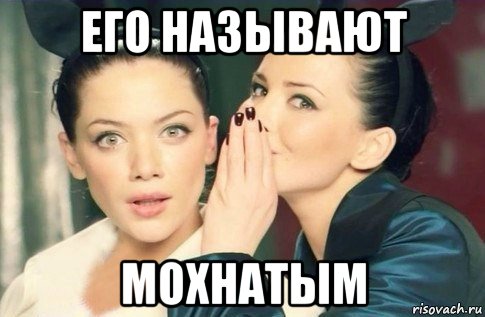 его называют мохнатым, Мем  Он