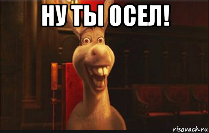 ну ты осел! , Мем Осел из Шрека