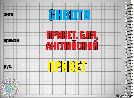 Ghbdtn Привет. Бля, английский Привет, Комикс  Перевод с английского