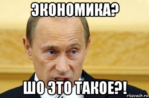 экономика? шо это такое?!, Мем путин