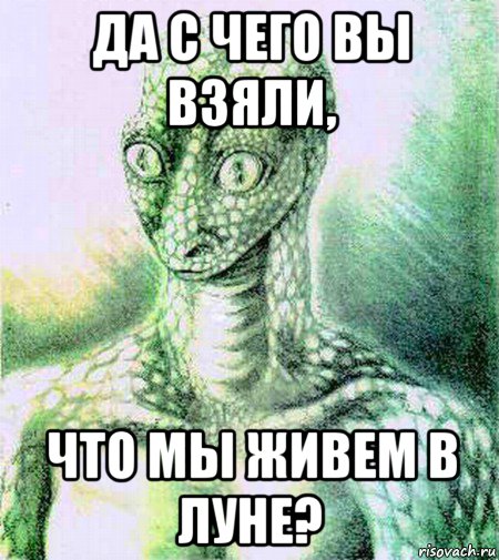 да с чего вы взяли, что мы живем в луне?