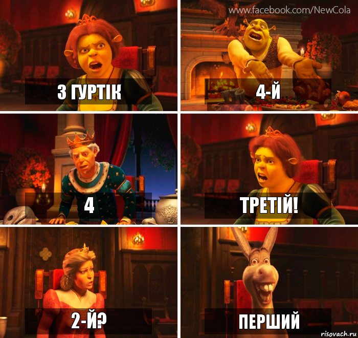 3 гуртік 4-й 4 третій! 2-й? перший