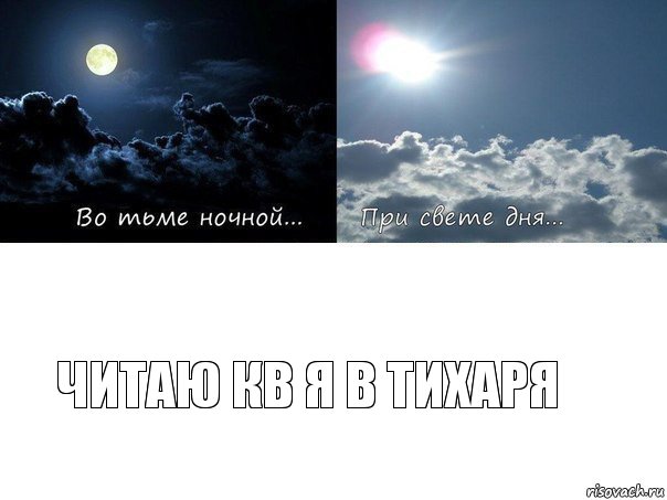 читаю кв я в тихаря
