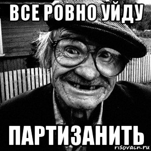 все ровно уйду партизанить, Мем Все ровно