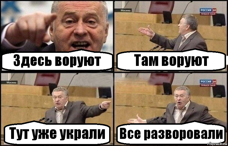 Здесь воруют Там воруют Тут уже украли Все разворовали, Комикс Жириновский