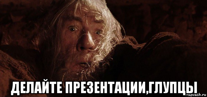  делайте презентации,глупцы, Мем Бегите глупцы
