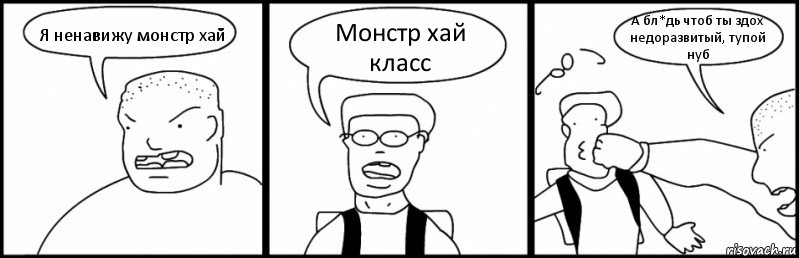 Я ненавижу монстр хай Монстр хай класс А бл*дь чтоб ты здох недоразвитый, тупой нуб, Комикс Быдло и школьник