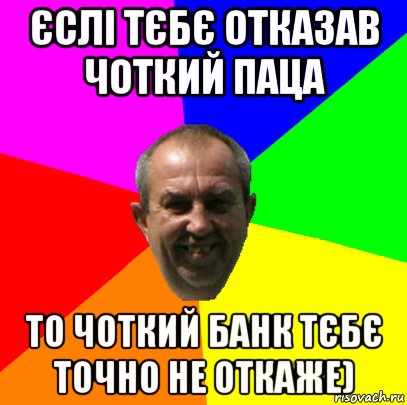 єслі тєбє отказав чоткий паца то чоткий банк тєбє точно не откаже), Мем чоткие пацики