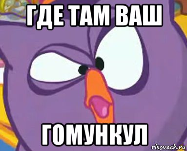 где там ваш гомункул, Мем Дичь