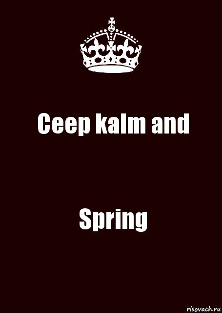 Ceep kalm and Spring, Комикс keep calm