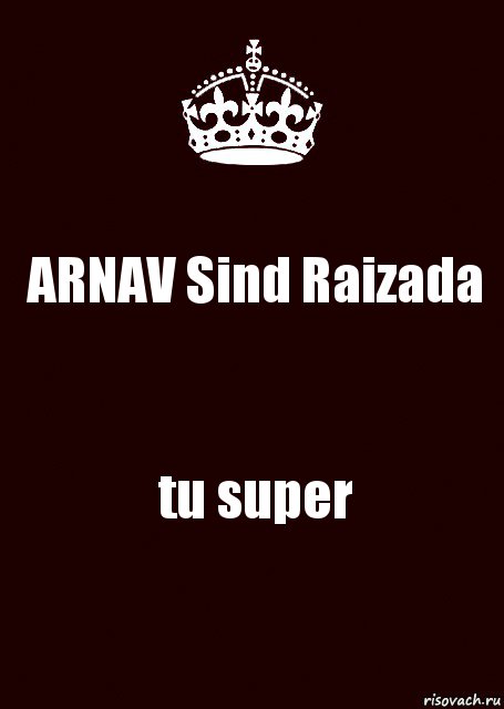 ARNAV Sind Raizada tu super, Комикс keep calm