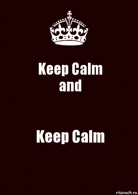 Keep Calm
and Keep Calm, Комикс keep calm