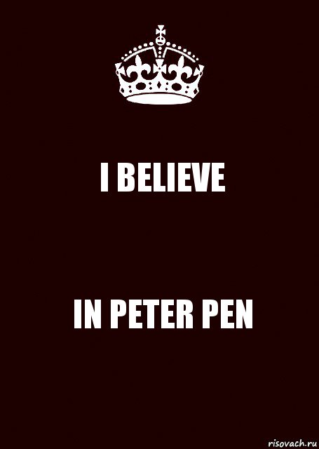 I BELIEVE IN PETER PEN, Комикс keep calm