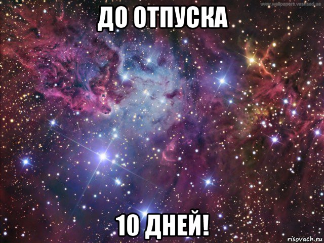 до отпуска 10 дней!