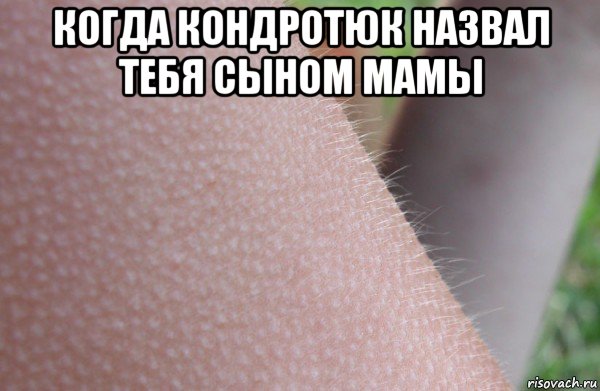 когда кондротюк назвал тебя сыном мамы 